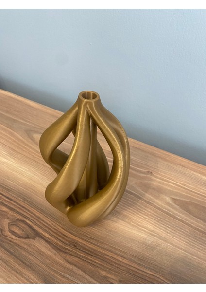 Dekoratif Sarmal Vazo -15CM -3DBU-003-BEYAZ