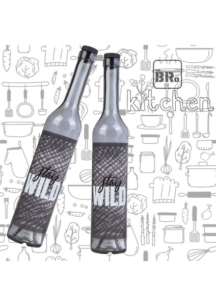 2'li 250ML Karaca Stay Wild Yağdanlık,yağlık,sosluk,dekoratif Şişe