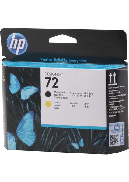 Hpk T610/T1100/T770/790 72 Matte Black-Yellow Kafa