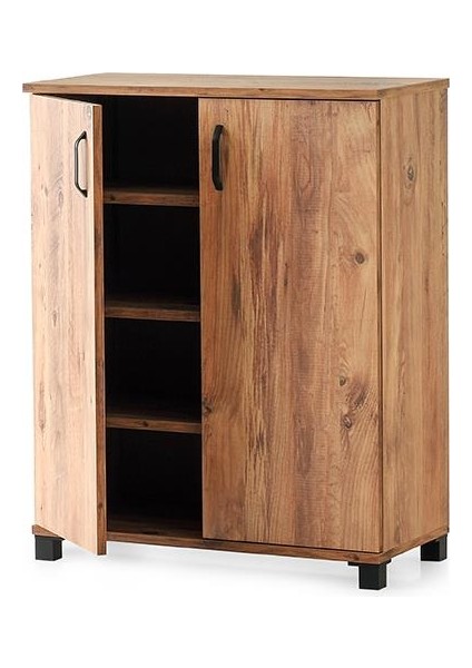 Ekonomik 2 Kapaklı Ayakkabılık 71X35X89CM Demonte