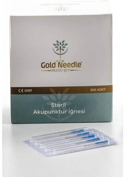 Gold Needle Steril Akupunktur Iğne 0,25X25MM 200 Adet