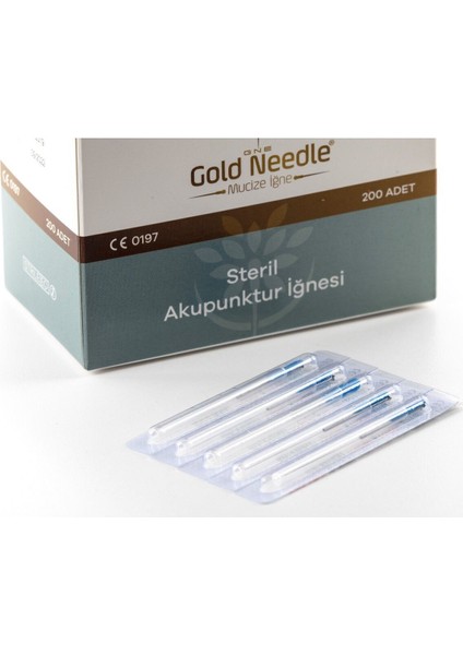 Gold Needle Steril Akupunktur Iğne 0,25X25MM 200 Adet