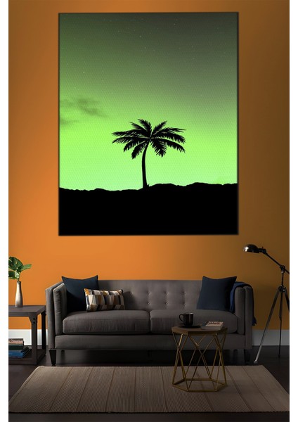 Minimalist Temalı, Yeşil Gökyüzü TABLO-385 indirimleri