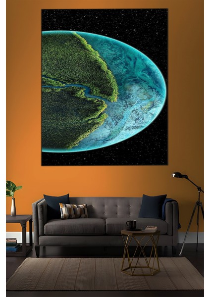 Modern Temalı, Mega Dünya Kanvas TABLO-272 indirimleri