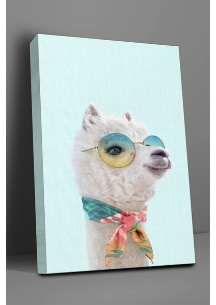 Hayvan Temalı, Lama Hanım TABLO-414 fiyatları