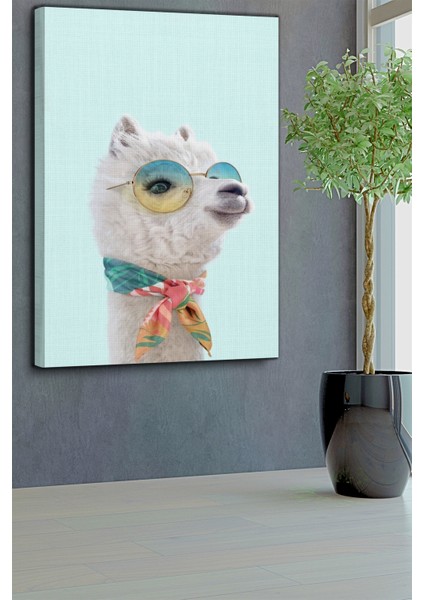 Hayvan Temalı, Lama Hanım TABLO-414 fırsatları