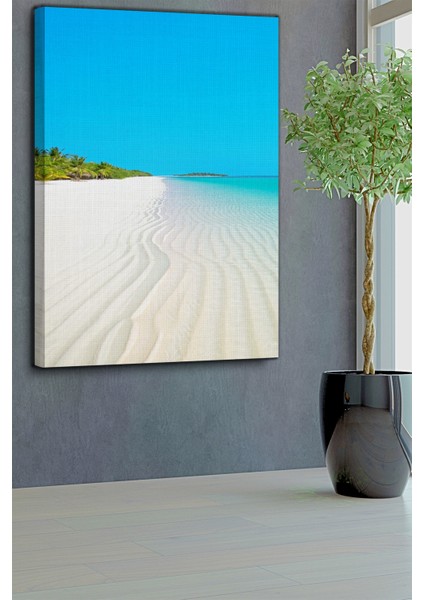 Deniz Temalı, Plaj Kenarı Kanvas TABLO-212 fırsatları