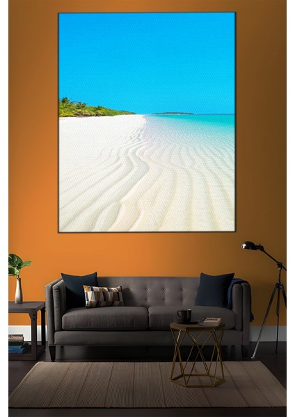 Deniz Temalı, Plaj Kenarı Kanvas TABLO-212 indirimleri