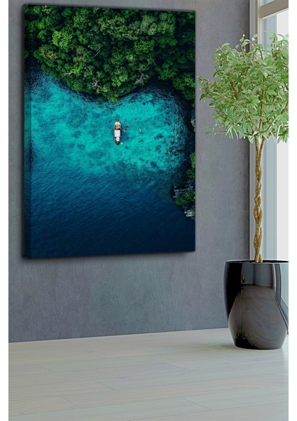 Deniz Temalı, Koy Kenarı Kanvas TABLO-266 fırsatları