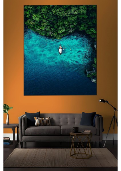 Deniz Temalı, Koy Kenarı Kanvas TABLO-266 indirimleri