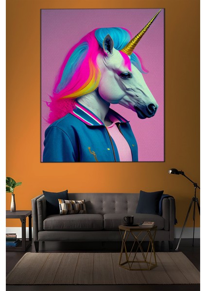 Pop Art Temalı, Unicorn TABLO-456