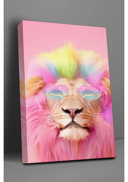 Hayvan Temalı, Aslan Tarzı TABLO-424 fiyatları