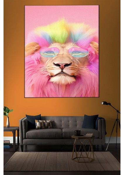 Hayvan Temalı, Aslan Tarzı TABLO-424 indirimleri