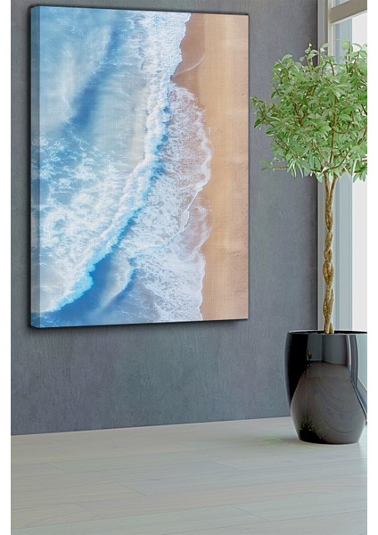 Deniz Temalı, Kıyı Dalgası Kanvas TABLO-260 fırsatları