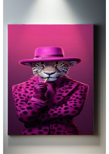 Hayvan Temalı, Pembe Kaplan Tablo-20