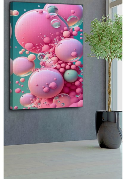 Geometrik Temalı, Pembe Küreler TABLO-442 fırsatları