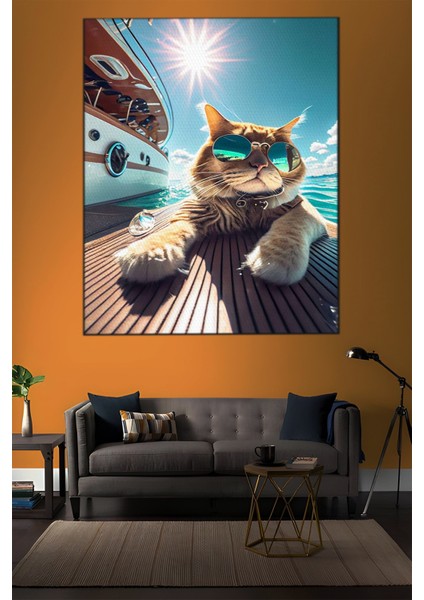 Hayvan Temalı, Kedi Tatilde TABLO-498