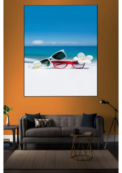 Minimalist Temalı, Plaj Çiçekleri TABLO-382 indirimleri