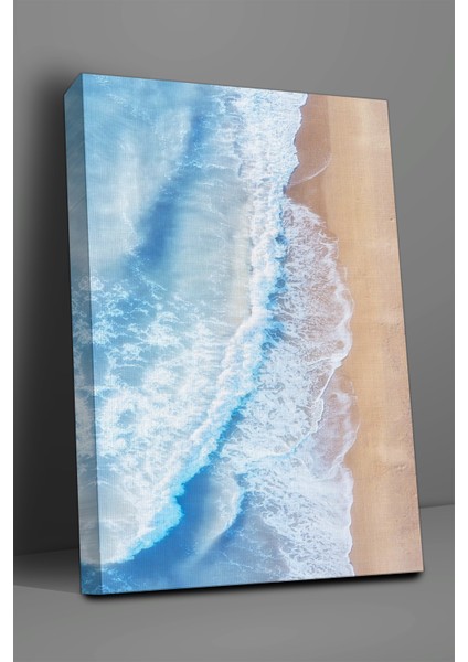 Deniz Temalı, Kıyı Dalgası Kanvas TABLO-260 fiyatları