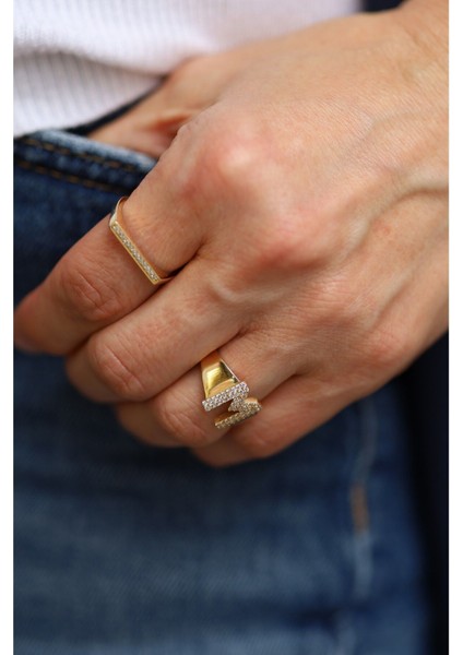 14 Ayar Altın Harfli Yüzük (Tüm Harfler) fırsatları