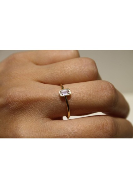 14 Ayar Altın Günlük Baget Taşlı Model Kadın Yüzük fırsatları