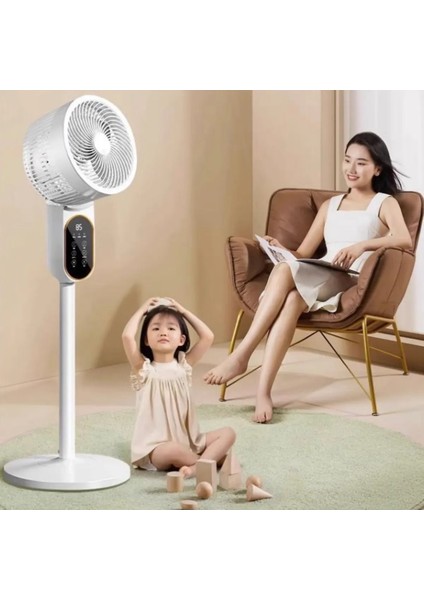 Sessiz Hava Soğutucu Güçlü Hava Sirkülasyon Fanı Elektrikli Fan Ev Yer Vantilatörü Uzaktan Kumandalı