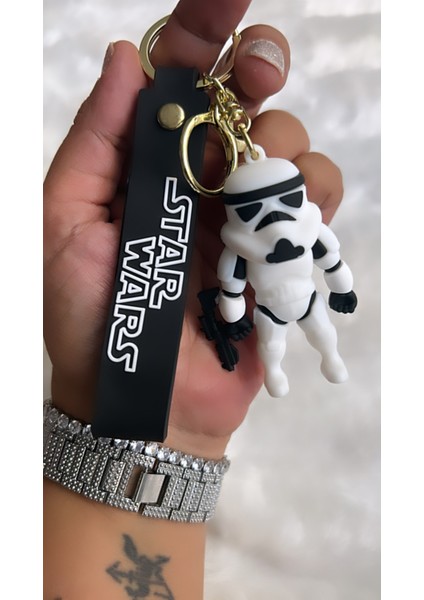 By Semra Star Wars Figürlü Slikon Anahtarlık ve Çanta Aksesuarı