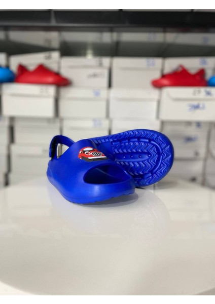 Araba Desenli Cırtlı Çocuk Sandalet Terlik modelleri