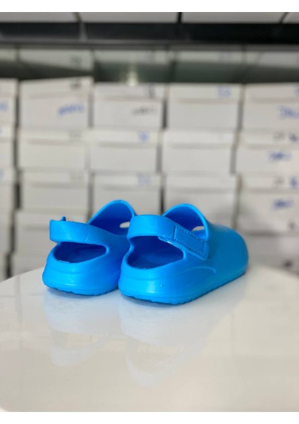 Sünger Bob Turkuaz Mavi Cırtlı Çocuk Terlik Sandalet modelleri