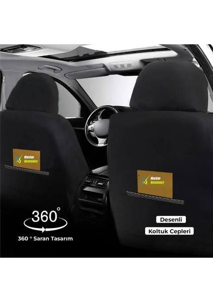 Seat Alhambra 1995-2010 Uyumlu Tugraserisi Araba Koltuk Kılıfı Takımı Pamuklu Deri Detay