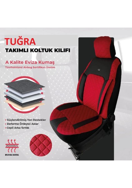 Alfa Romeo 146 1995-2000 Uyumlu Tugraseries Araba Koltuk Kılıfı Takımı Pamuklu Deri Detay fiyatları