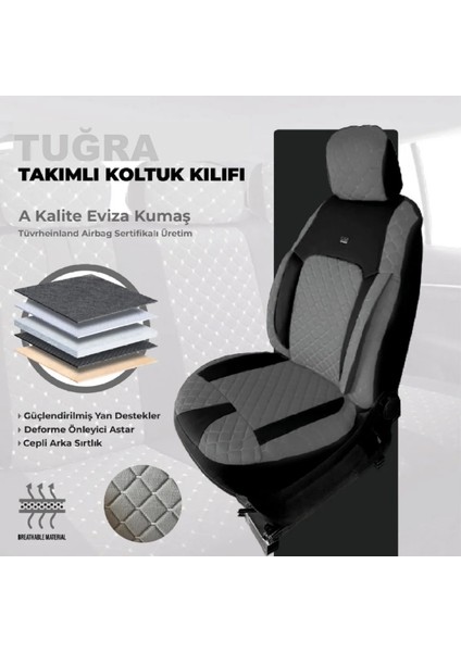 Dodge Viper Gts 1995-2002 Uyumlu Tugraserisi Araba Koltuk Kılıfı Takımı Pamuklu Deri Detay