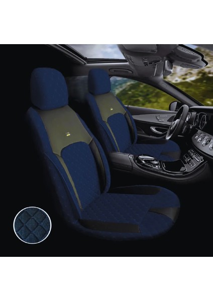 Hyundai I10 Uyumlu Tugraserisi Araba Koltuk Kılıfı Takımı Pamuklu Deri Detay