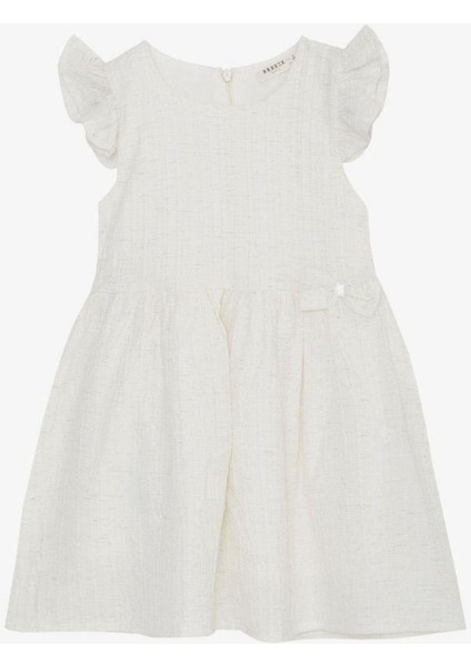 Kız Çocuk Pamuklu Fiyonklu Elbise modelleri