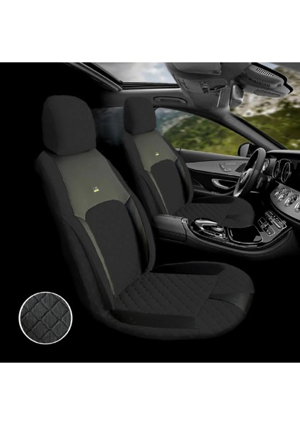 Maserati Granturismo 2007 ve Sonrasıuyumlu Tugraseris Araba Koltuk Kılıfı Takımı Pamuklu Deri Detay