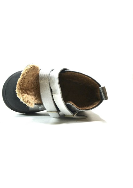 R.251 Deri Gümüş Ortopedik Kürklü Kız Bebek Bot fırsatları