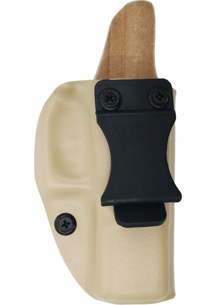 Glock 17 Için Uyumlu Kydex Kadife Kaplamalı Silah Kılıfı Kum