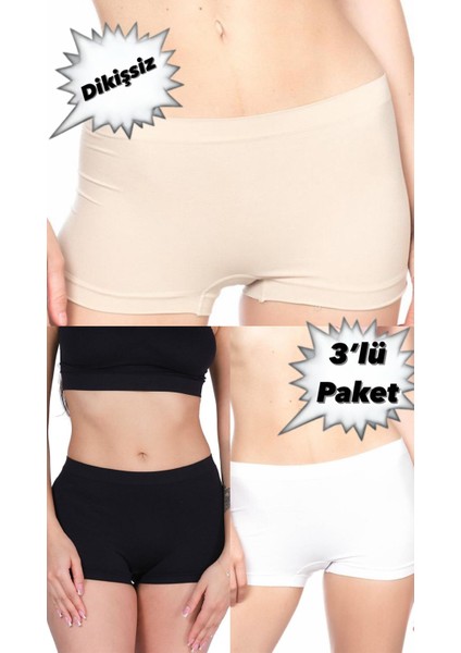 Kadın Boxer Dikişsiz Ekstra Esnek