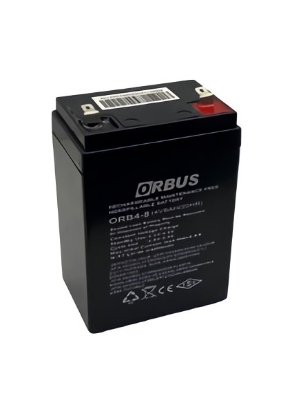 Umut Bilişim Teknolojileri _ GS2621 Fenere Uyumlu Akü 4V8AH -Goldsilver GS2621 Uyumlu Akü 4 VOLT8AMPER