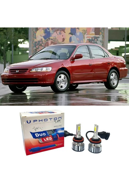 Honda Accord LED Xenon Kısa Far Ampulü Hb4 Duo Yeni Seri Beyaz 1999-2003