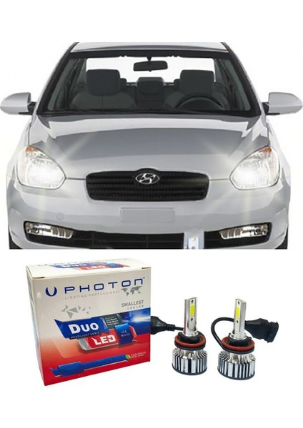 Hyundai Accent Era LED Xenon Sis Far Ampulü H27 Duo Yeni Seri Beyaz