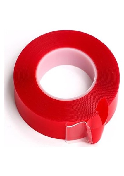 2 Metre Şeffaf Ekstra Güçlü Banyo Mutfak Posta Ofis Çift Taraflı Akrilik Silikon Vhb Bant