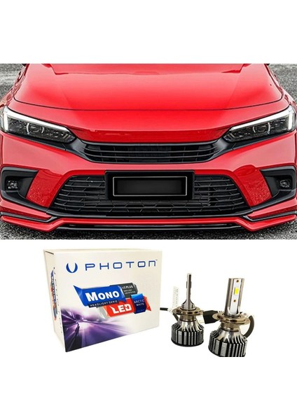 Honda Civic Fe LED Xenon Kısa Far Ampulü H11 Mono Yeni Seri Beyaz