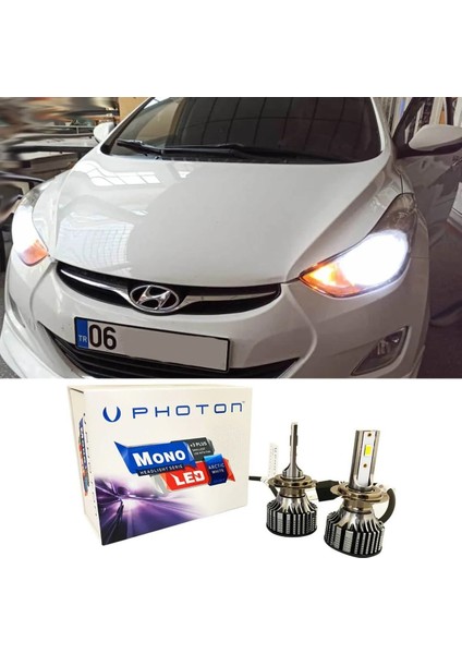 Hyundai Elantra LED Xenon Uzun Far Ampulü H7 Mono Yeni Seri Beyaz 2012+