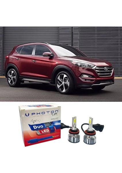 Hyundai Tucson LED Xenon Uzun Far Ampulü H7 Duo Yeni Seri Beyaz 2015-2018