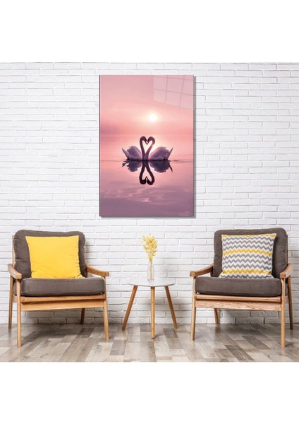 Miyrem Glasses Collection -A1^# Aşkın Sükuneti Cam Tablo fırsatları