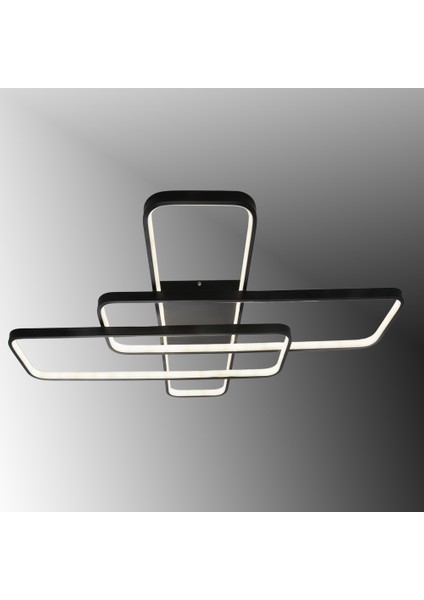 TT040-SY Tt Aydınlatma Mat Siyah Plofonyer LED Avize