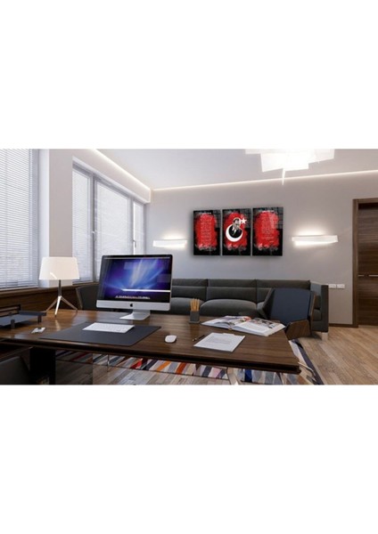 Miyrem Glasses Collection -A1^# Atatürk -Istiklal Marşı-Gençliğe Hitabe 3lü Kombin Cam Tablo