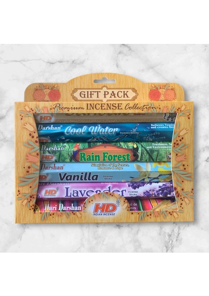 Premium Incense Collection Tütsü (Gift Pack -6 LI)-120 Adet