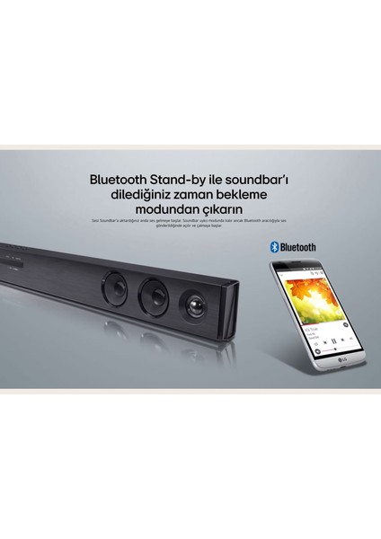 Lg 300W 2.1 Kanal , Optik, USB , Bluetooth Akıllı Bağlantı Ev Sinema Sistemi - Soundbar  Tv ile Eşleşen Tasarım, Tamamlayıcı Mükemmellik